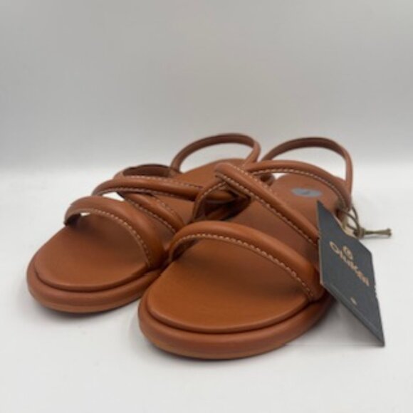 NEW Olukai Tiare Sandals Women’s Size 7 Fox Brown Leather Strappy Slip On NWT - Picture 5 of 13